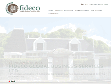 Tablet Screenshot of fidecoglobal.com